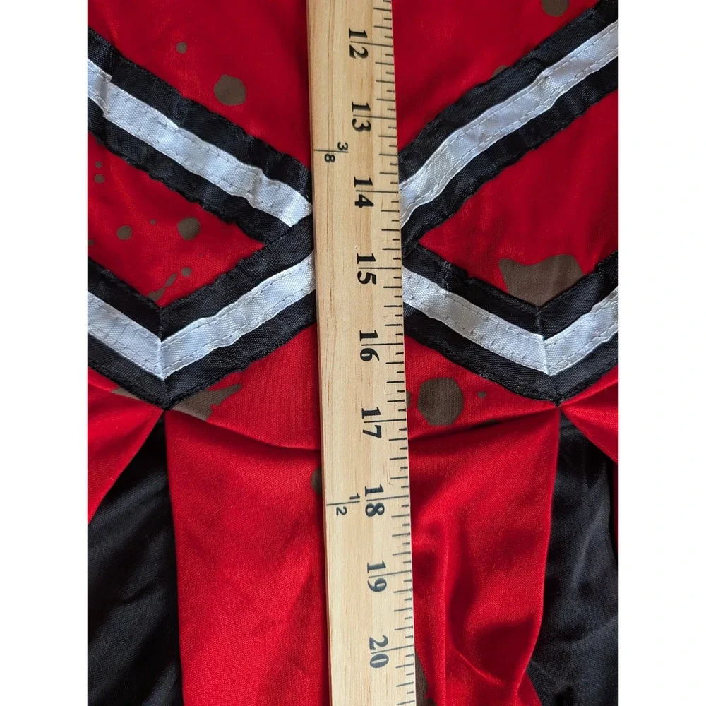 Chasing Fireflies Kids Zombie University Cheerleader‎ Costume Dress Red Black